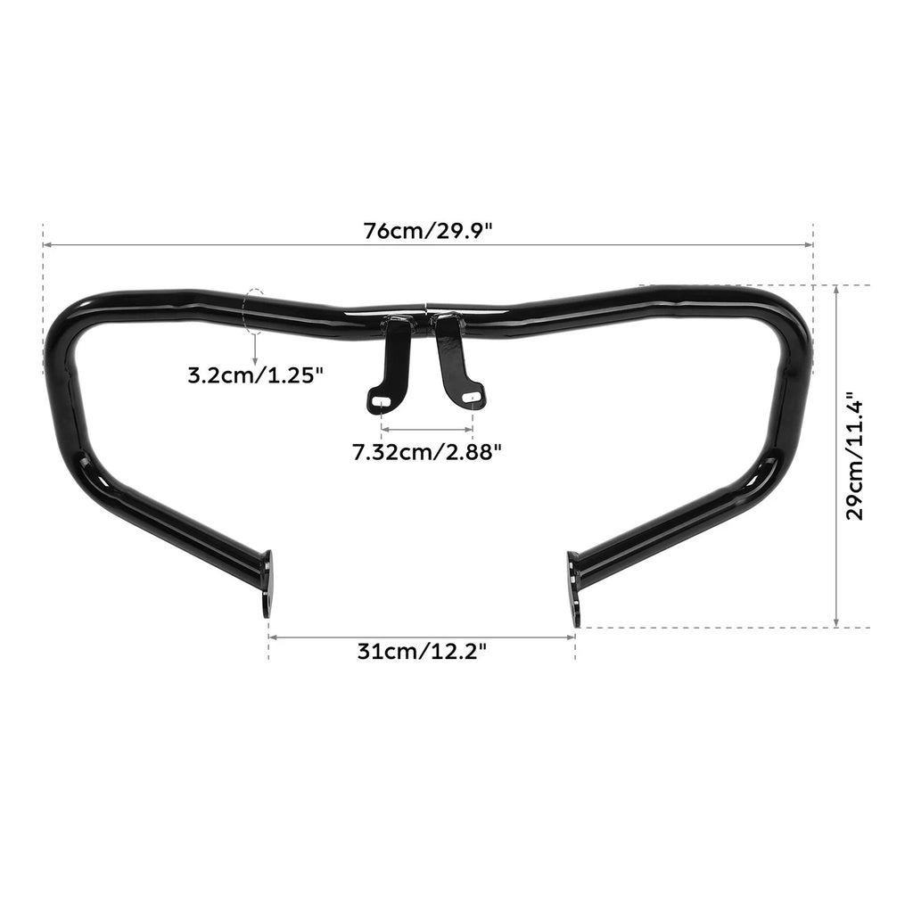 Chopped Engine Guard Crash Bar for Harley Touring FLHR FLHX (2014–2023)