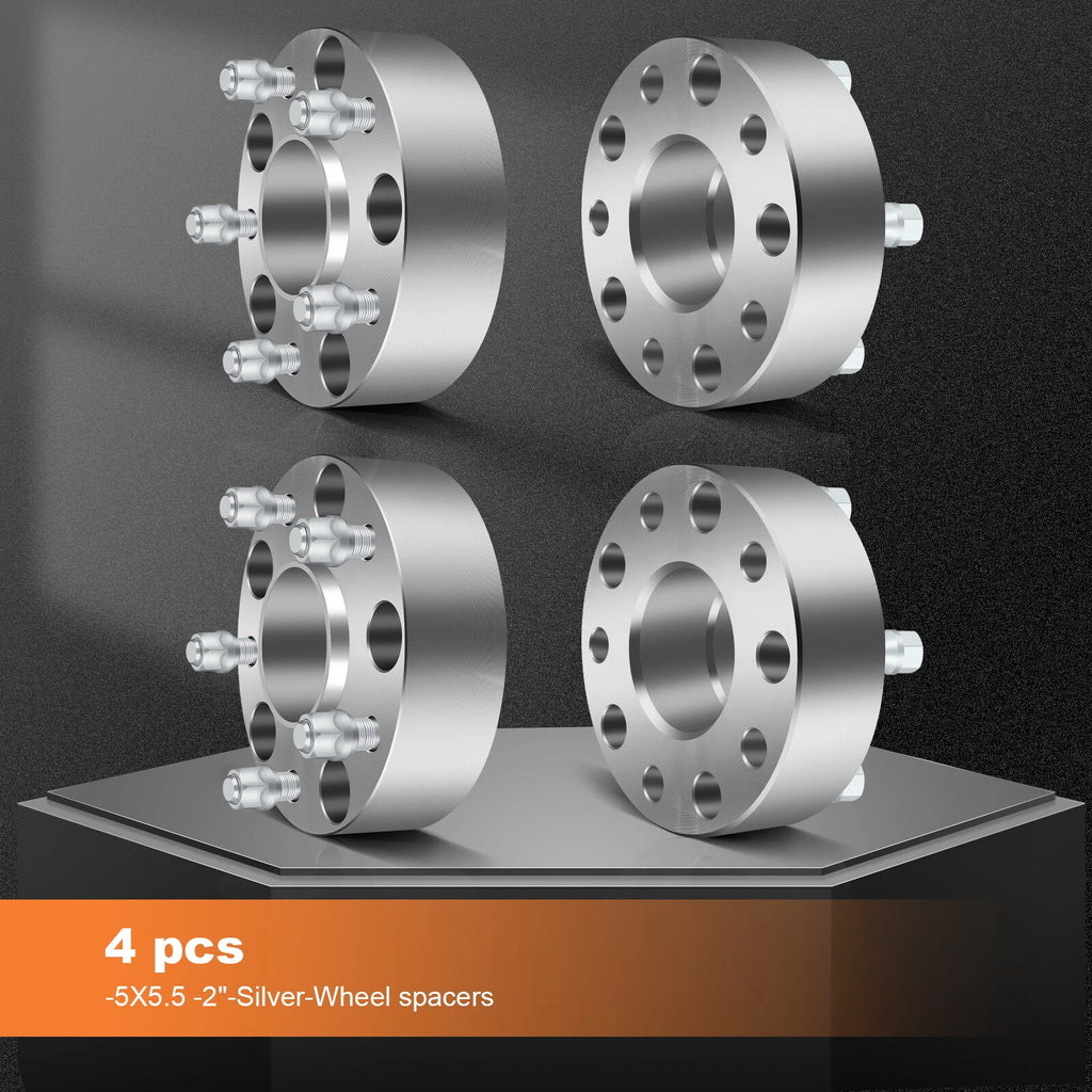Set of 4 Wheel Spacers 2" 5x5.5 for Chrysler Aspen Dodge Dakota Durango Ram 1500