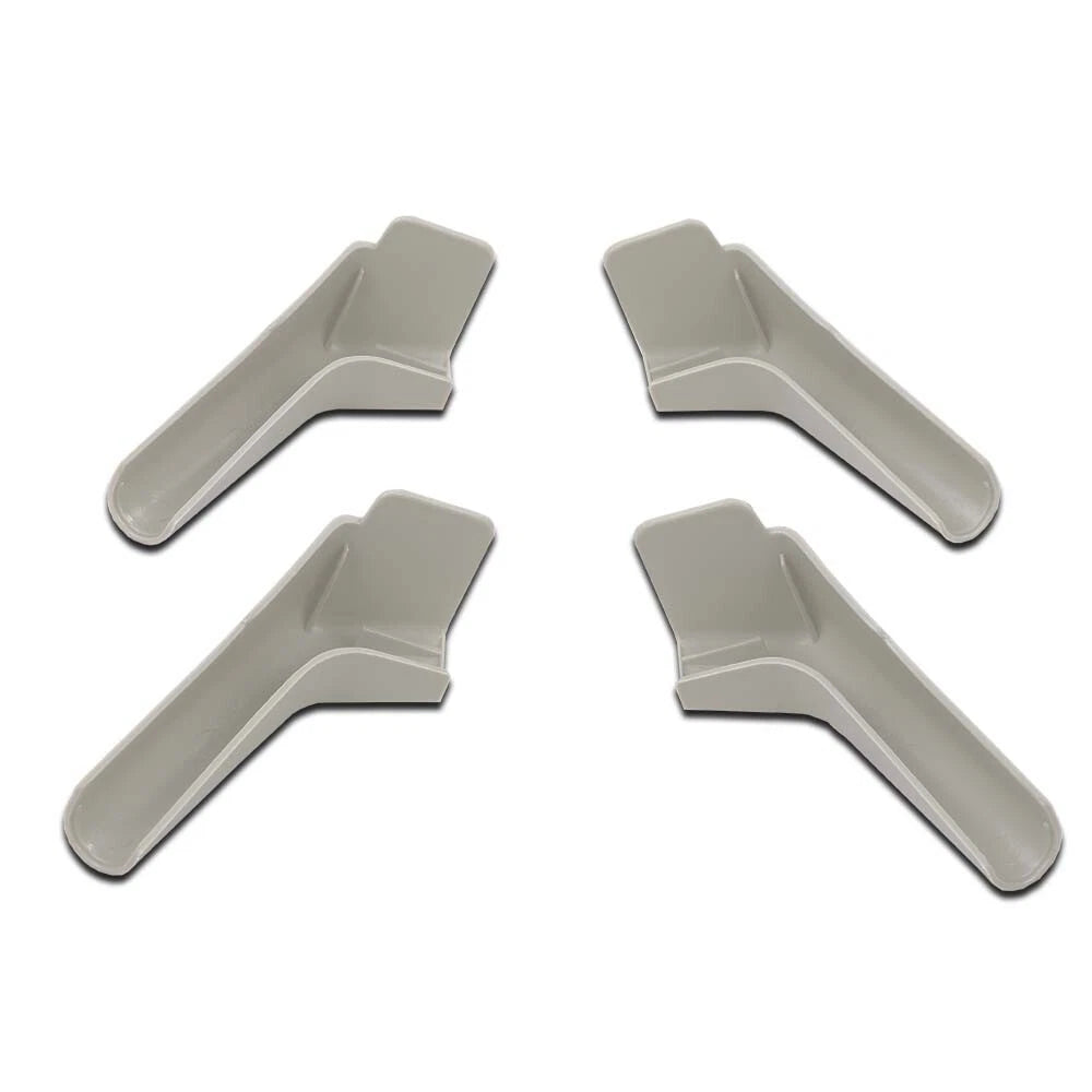 Set of 4 Tan RV Rain Gutter Spouts for Left & Right Sides