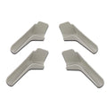 Set of 4 Tan RV Rain Gutter Spouts for Left & Right Sides