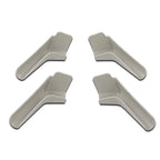 Set of 4 Tan RV Rain Gutter Spouts for Left & Right Sides