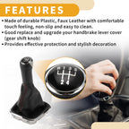 5 Speed Gear Shifter Knob with Cover for Volkswagen Polo (2014–2017)