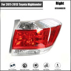Rear Right Tail Light Assembly for Toyota Highlander (2011–2013) Chrome
