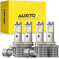 Set of 4 AUXITO 9005 9006 LED Headlight Bulbs for