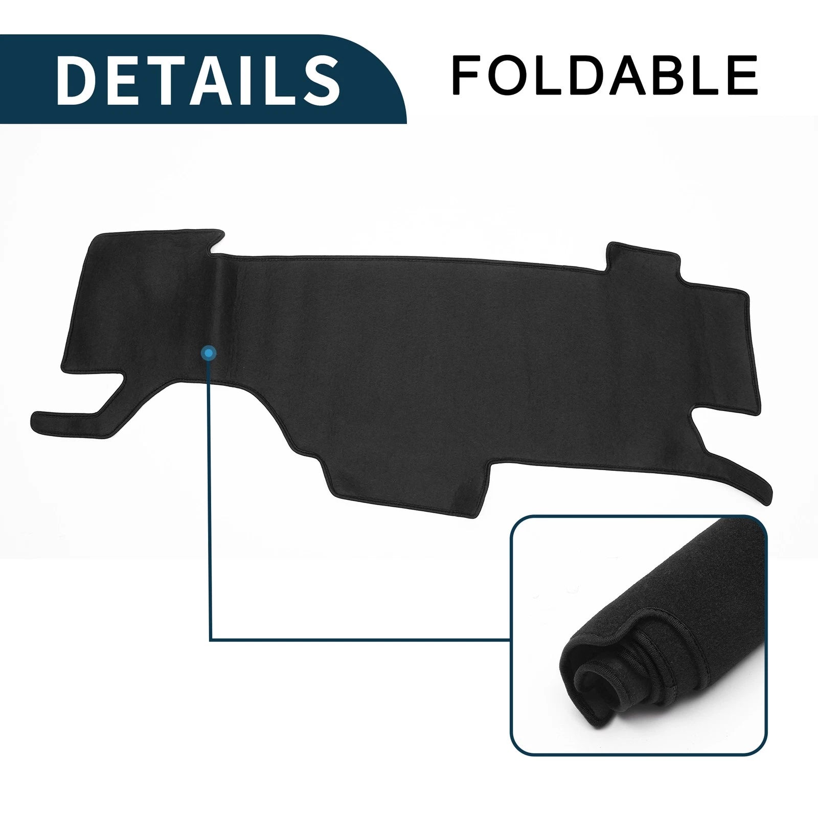 Dashboard Dash Cover Mat for Nissan Note e-Power E13 (2020–2024) Black Set of 1