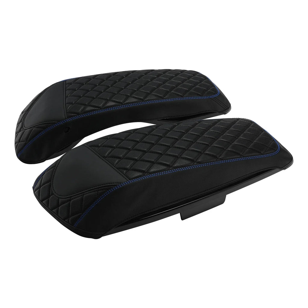 Saddlebag Lid Covers Black Blue for Harley Street Glide (2014-2023)