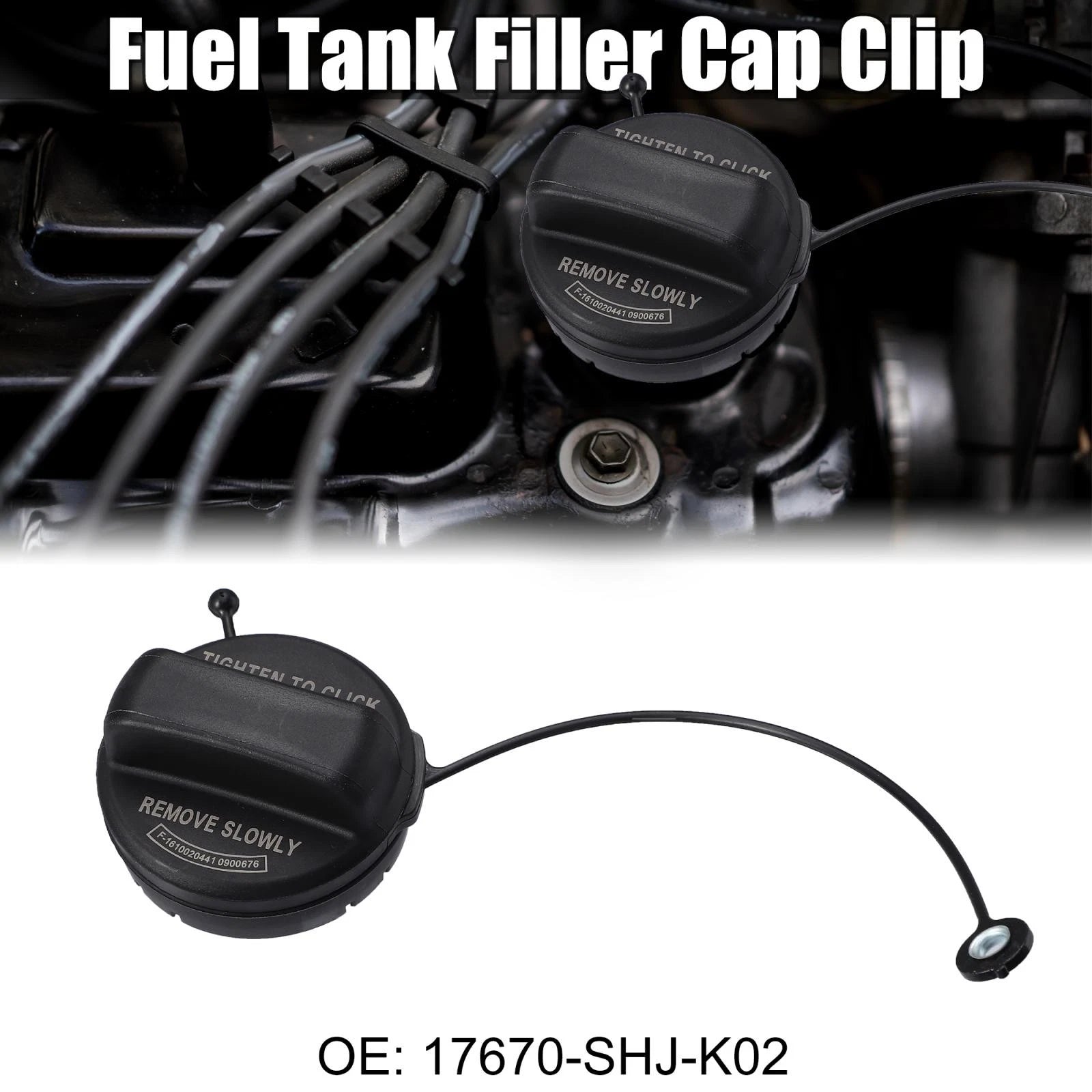 Gas Engine Oil Filler Cap Plug Cover for Honda Accord VII (2003–2007)
