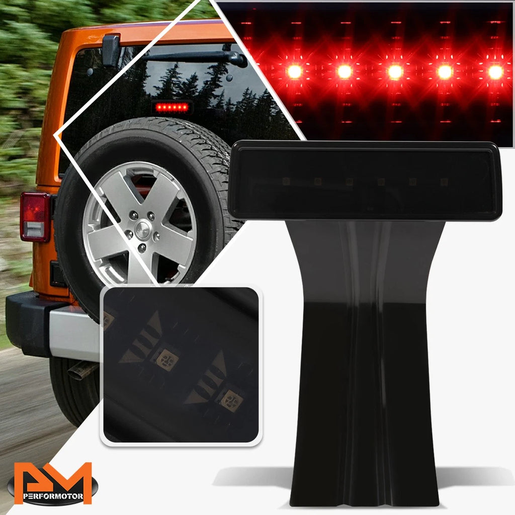 Full LED Third Brake Light for Jeep Wrangler (2007–2017) - Smoked