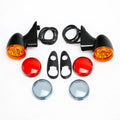 Front LED Turn Signals Light with Bracket for Harley Road Glide FLTRX (2015–Present)