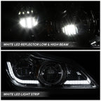 LED Headlight Assembly for Kenworth T680 (2022–2025) - Black Chrome 3D