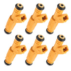 Set of 6 Fuel Injectors for Jeep 4.0L (1987–1998) 0280155710 0280155700 EV1 4 Hole
