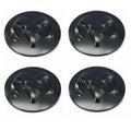 Set of 4 Black Rams Head Wheel Center Caps for Dodge Ram 2500 3500 (2003–2023)