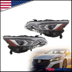 Full LED Headlight Assembly for Nissan Altima (2019–2022) Left Right Pair