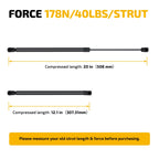 Set of 2 Gas Struts for RV Door Bed (20 Inch, 40lbs)