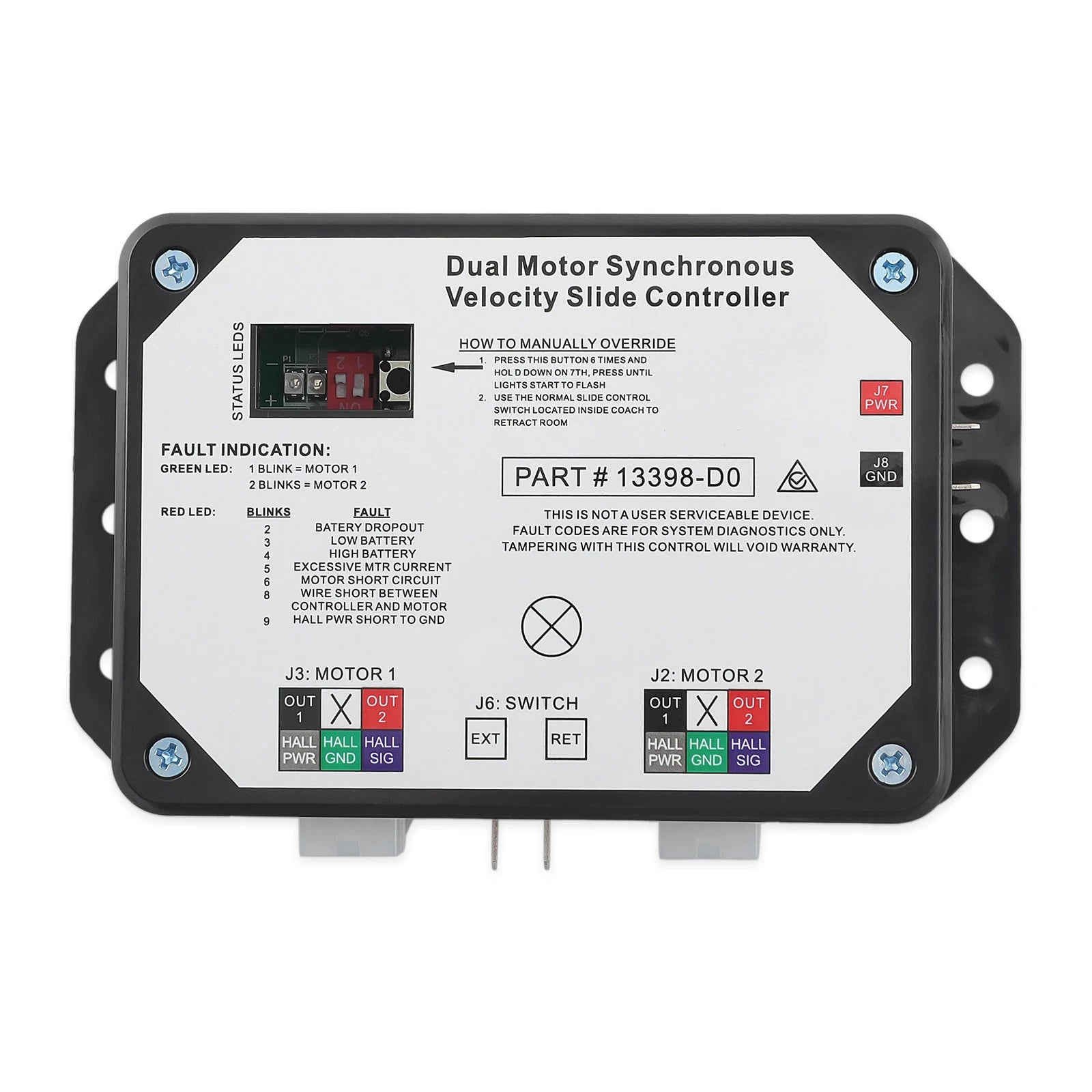 Dual Motor Slide Controller for Lippert V-Sync II RV (2018–2023)