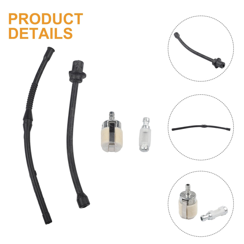 Fuel Pipe Oil Pipe Filters for Chinese Chainsaw 4500/5200/5800 (52cc 58cc)
