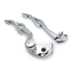 Custom Chrome Brake Clutch Flame Lever for Suzuki GSXR 600 750 (2004–2005)