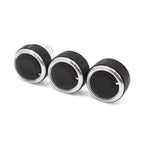 3Pcs Air Conditioning Heater Control Switch Knob for Mazda 2 (2007–2014)