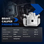 Front Brake Calipers w/ Bracket for Nissan Sentra (2007–2019)