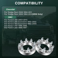 4X 1.5" Wheel Spacers 8x6.5 9/16"-18 for Dodge Ram 2500 3500 (1994–2010)