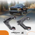 2X Front Upper Control Arms with Ball Joints for Chevy Silverado GMC Sierra 2500 HD (2001–2019)