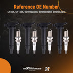 Set of 4 Ignition Coils & Spark Plugs for Toyota Matrix Corolla Camry 2.4L (2006–2012)