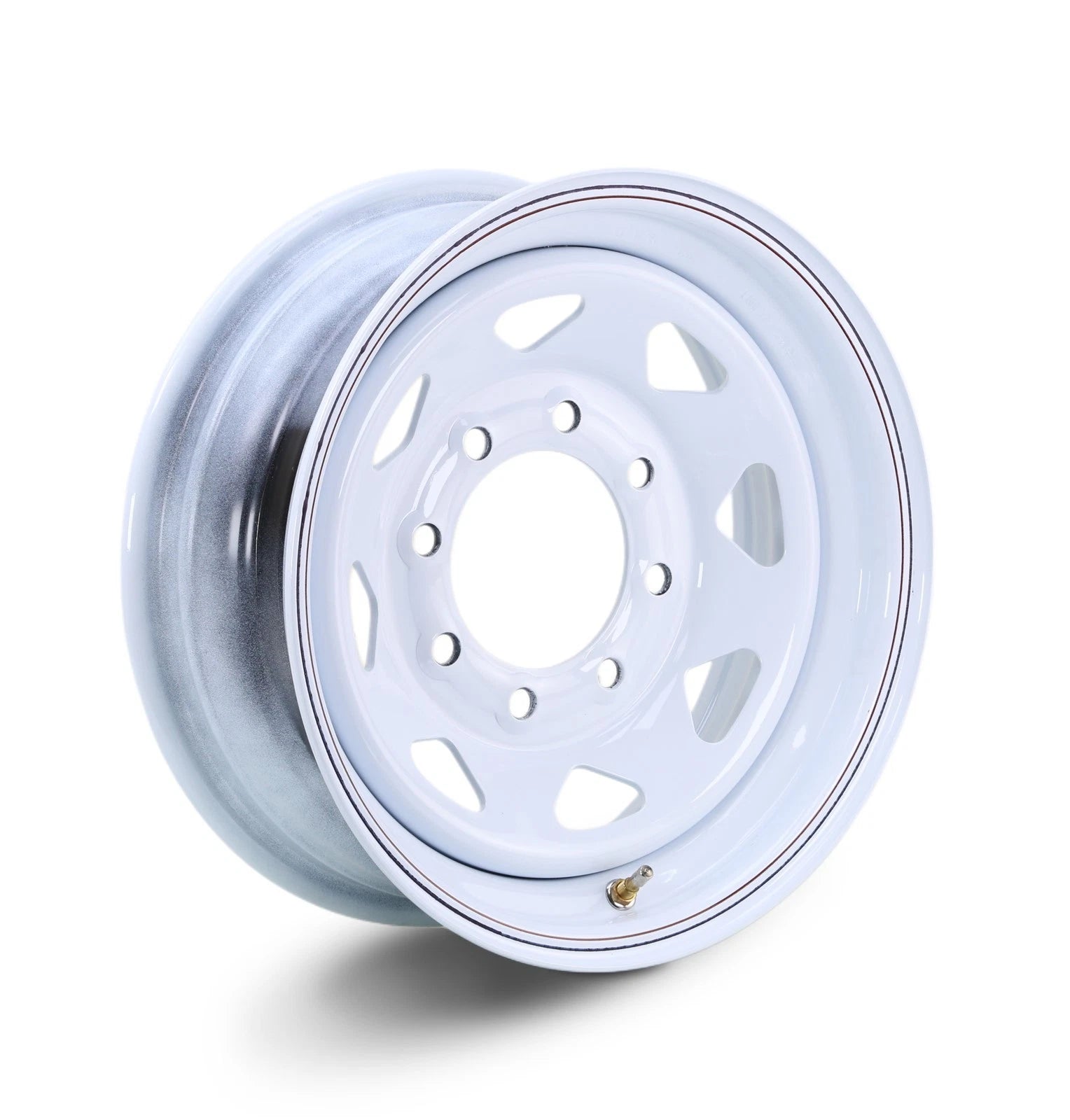 Libra 16x6 Trailer Wheel 8 Lug 4400lbs White Spoke for Trailer (17059)