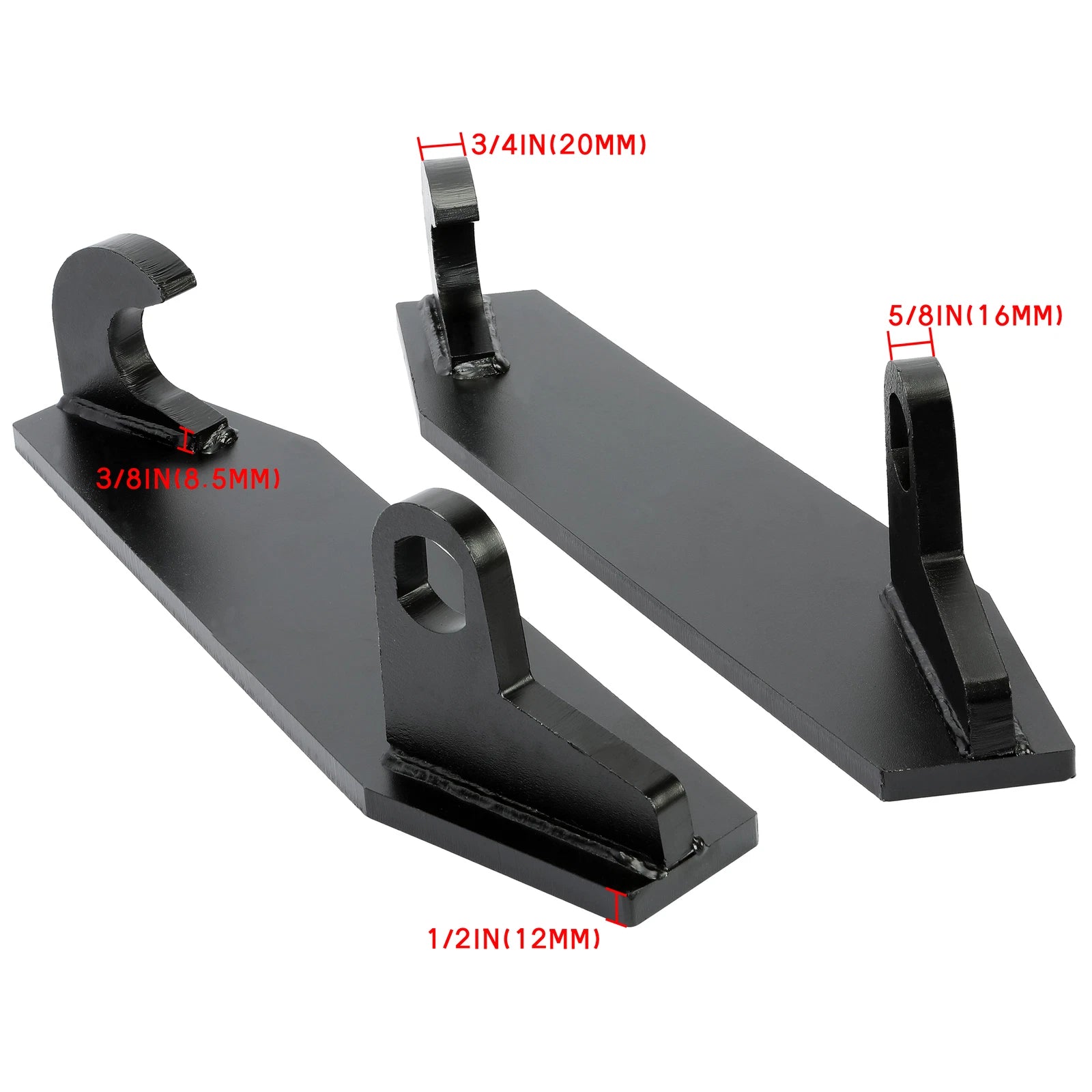 Weld-On Mounting Brackets for Global Quick Euro Style Tractor