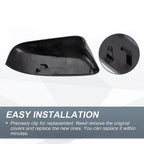 Left Side Rearview Mirror Cover Cap Gloss Black for Ford Explorer (2016–2019)