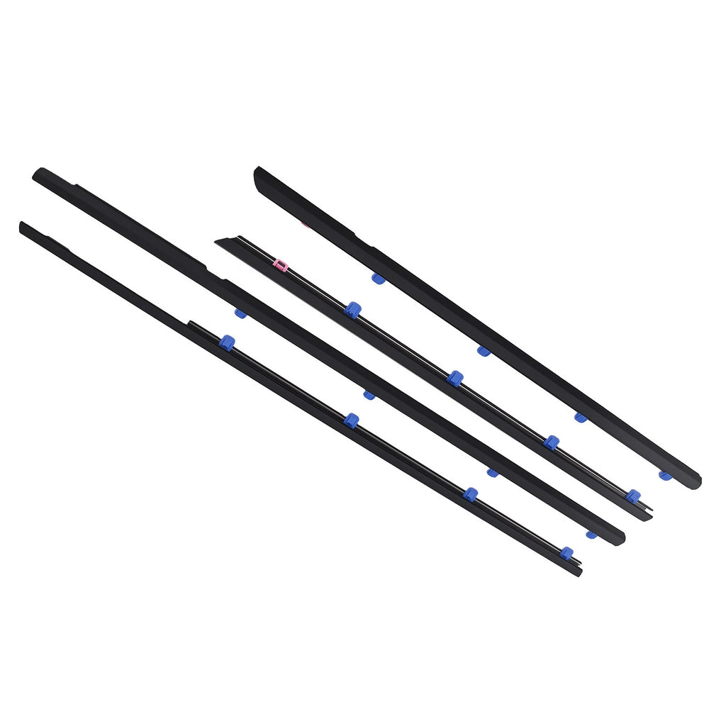 Set of 4 Weatherstrip Window Moulding Trim Seals for Honda Civic Sedan (2012–2015)