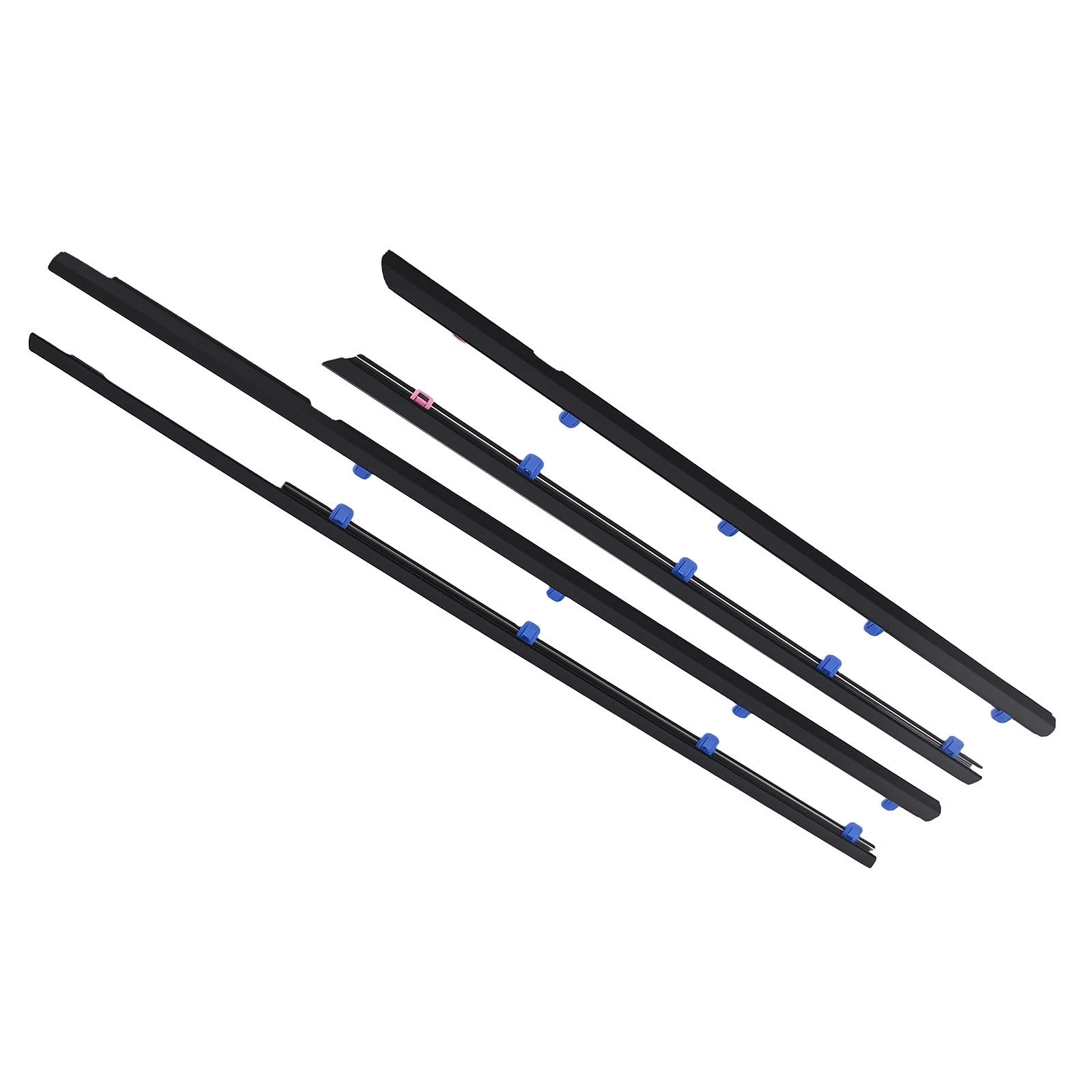 Set of 4 Weatherstrip Window Moulding Trim Seals for Honda Civic Sedan (2012–2015)