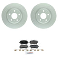 Bosch Rear Quietcast Rotors & Semi-Metallic Brake Pad Kit for Audi A4 A5 Q5 (2009–2016)