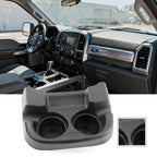 Cup Holder Insert Mat for Ford F150 F250 F350 (Black)