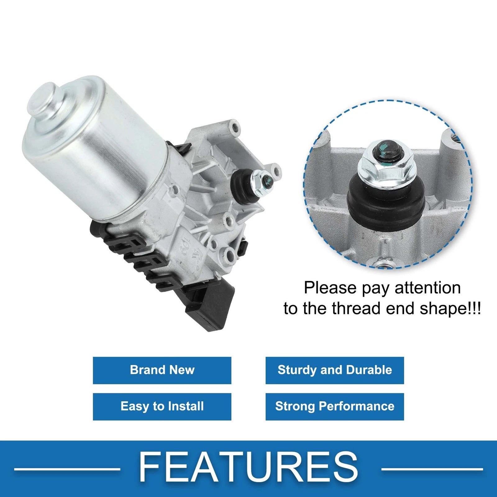 Front Windshield Wiper Motor for Volkswagen Jetta (2011–2015) No. 6R1955119A