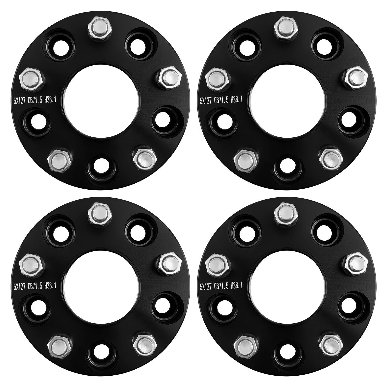 5x 38.1mm Wheel Spacers for Jeep Wrangler Commander XK Grand Cherokee WJ WK
