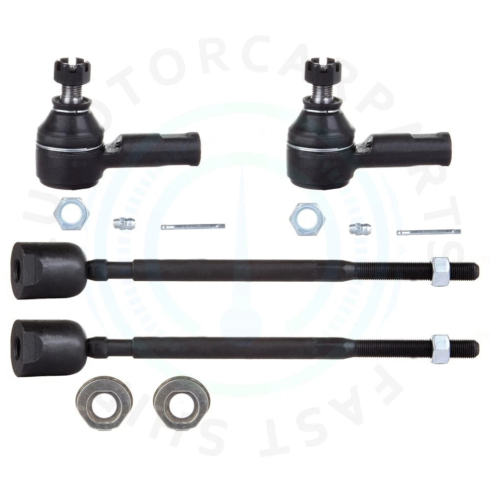 Set of 4 Front Inner & Outer Tie Rod Ends for Suzuki Swift (1990–1994)