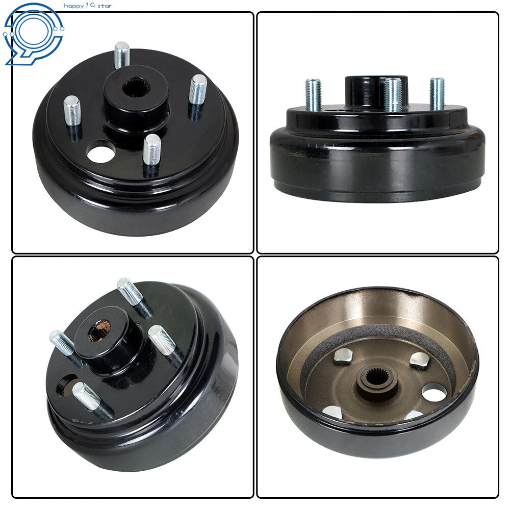 Rear Brake Drum and Shoe Spring Kit for EZGO TXT Electric (1996–Present)