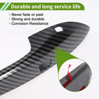 Exterior Door Handle Cover Trim for Hyundai Elantra (2021-2024) Carbon Fiber