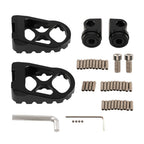 Black CNC Wide Fat Foot Pegs for Harley Dyna Sportster