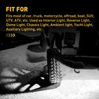 4X White LED Rock Light Pods for SUV Pickup Truck UTV (YYYY–YYYY)