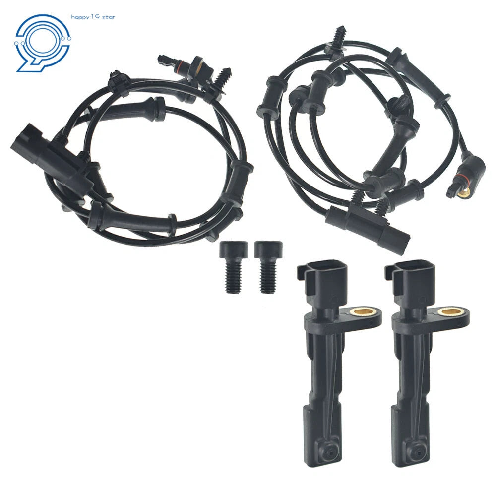 Set of 4 ABS Wheel Speed Sensors for Jeep Wrangler (2012–2017)