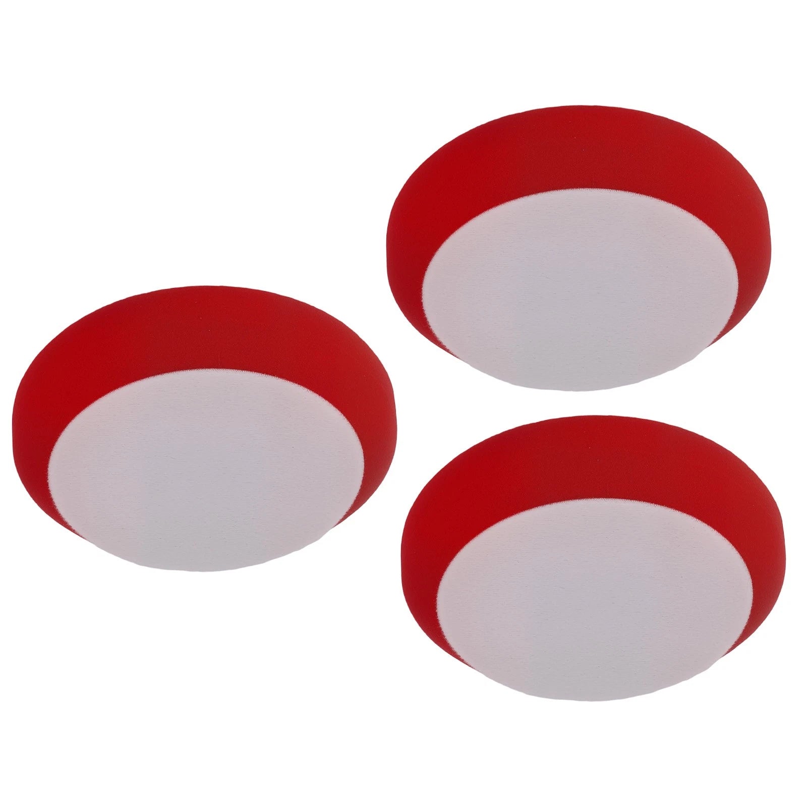 Set of 3 Coarse Foam Buffing Pads for Waxing Polishing