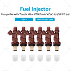 6PCS Fuel Injectors for Toyota Hilux Prado 5VZ-FE V6 3.4L (1996–2002) 23250-62040