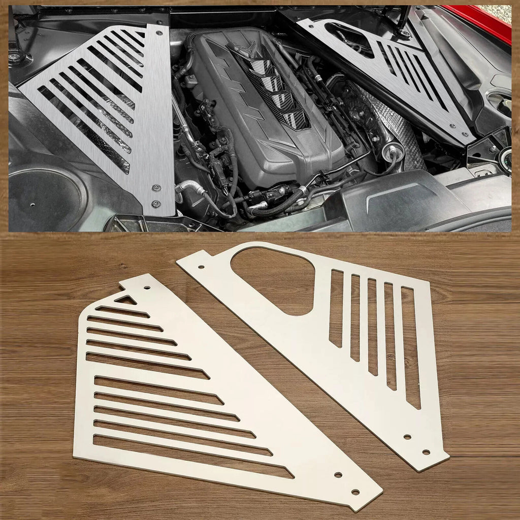 Aluminium Engine Bay Panels for Corvette C8 (2020–2023)