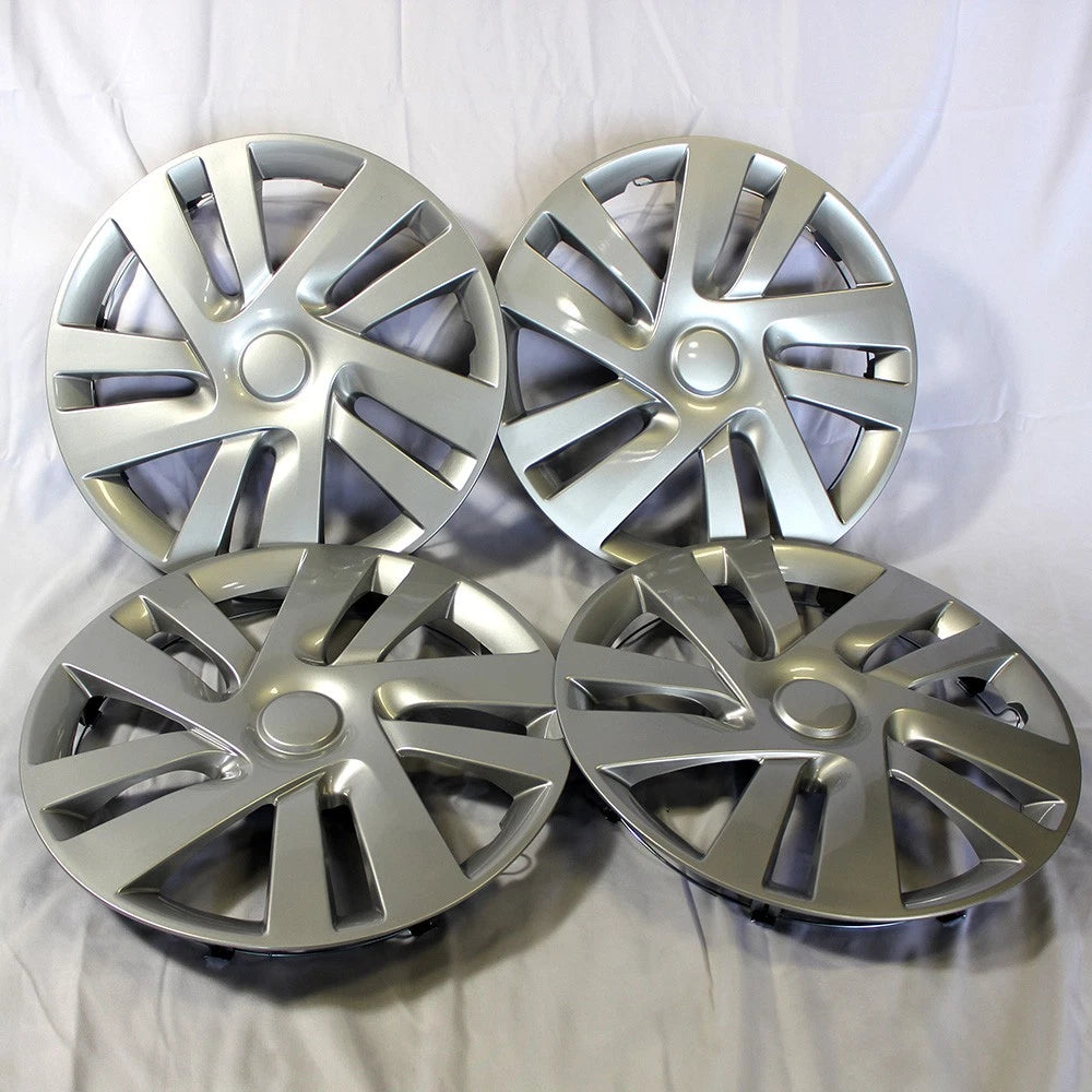 Wheel Cover Hubcaps 10 Spoke Spring Steel Clip Silver for BMW (2005–2015)