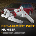 Set of 2 Bottom Sliding Door Roller Hinges for Toyota Sienna (2010–2021) 68360-08031