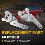 Set of 2 Bottom Sliding Door Roller Hinges for Toyota Sienna (2010–2021) 68360-08031
