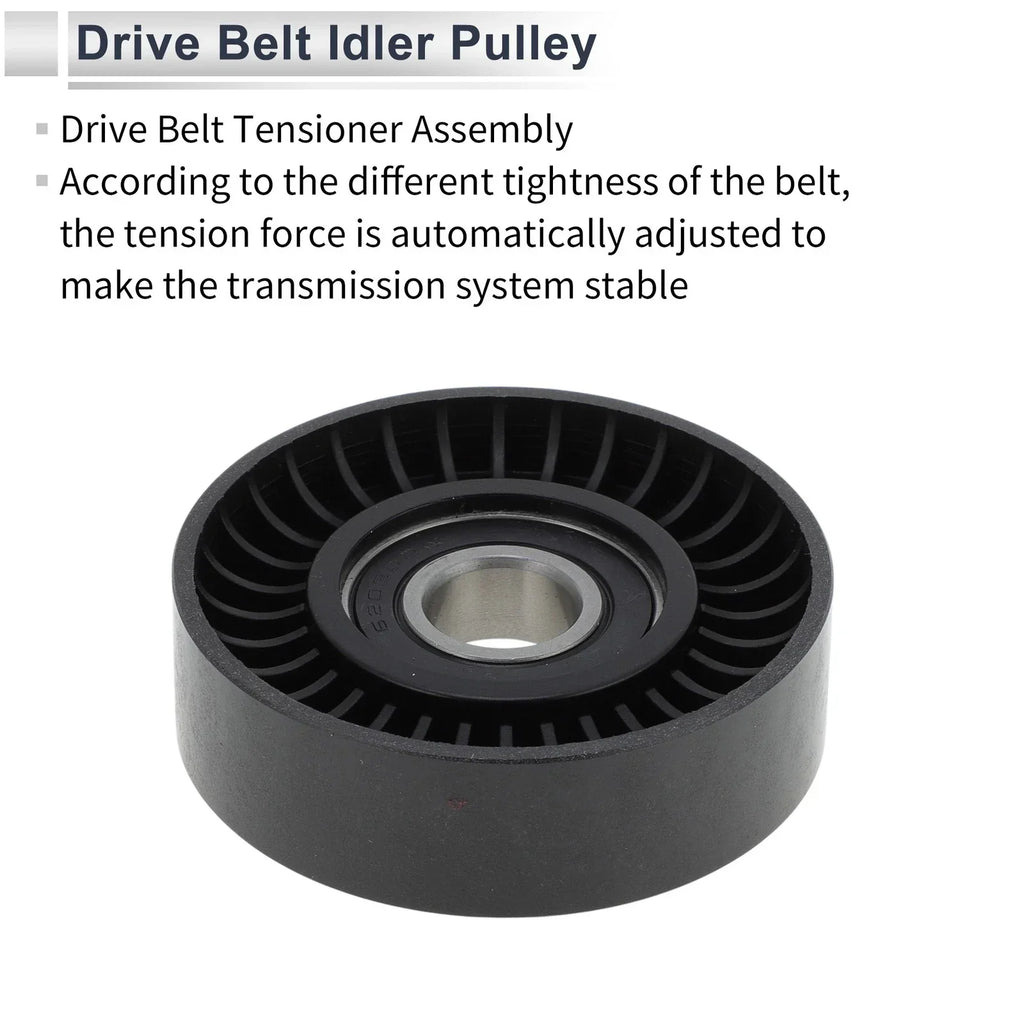 Drive Belt Idler Pulley for Mercedes-Benz A-Class (1997-2014) Black