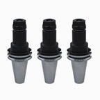 Set of 3 Collet Chucks for CAT40 (4" Length)