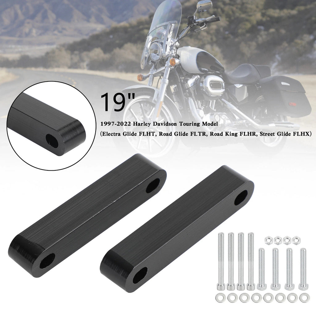 19" Front Fender Spacers for Harley Touring Electra Street Glide (1997–2022) T9